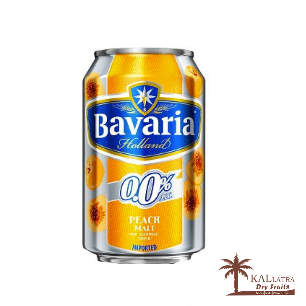 Bavaria NonAlcoholic Beer Peach, 330ml (Can) Kallatra Dryfruits
