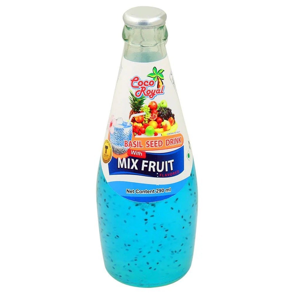 Coco  Delight  Basil Seed Drink Mix Fruit , 290ml (Bottle)