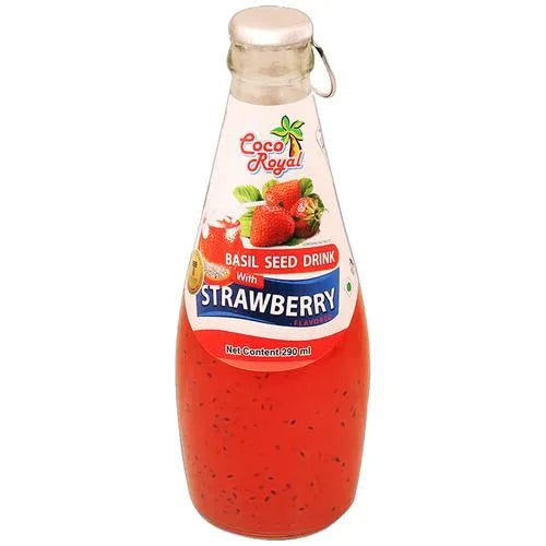 Coco Royal Basil Seed Drink (Strawberry) (290ml)