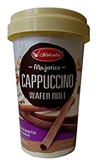 Kokola Majorico Wafer Roll - Cappuccino,  Container