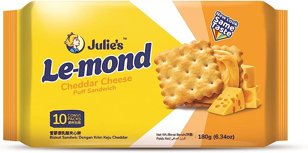 Julie's Le-mond Lemon Puff Sandwich, 170gm (Pack)