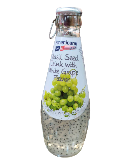 Americano Basil Seed (White grape) (300ml)