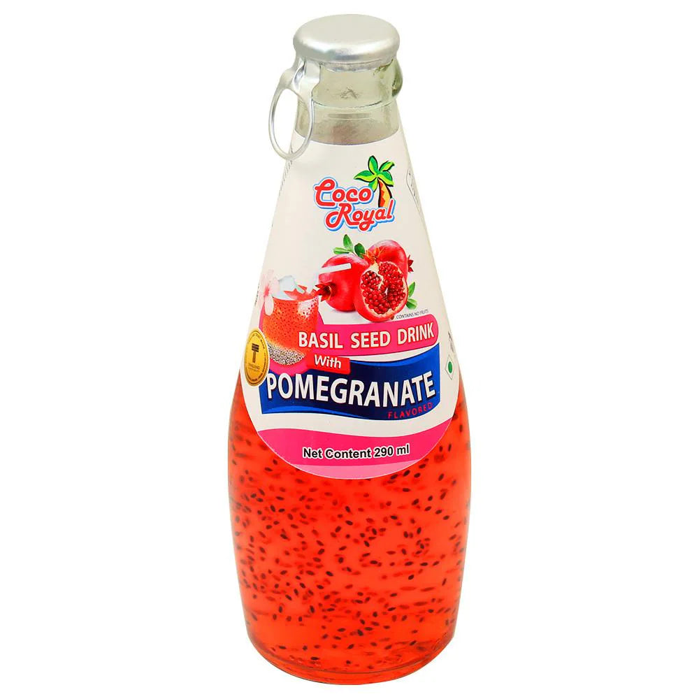 Coco Royal Basil Seed Drink (Pomegranate) (290ml)