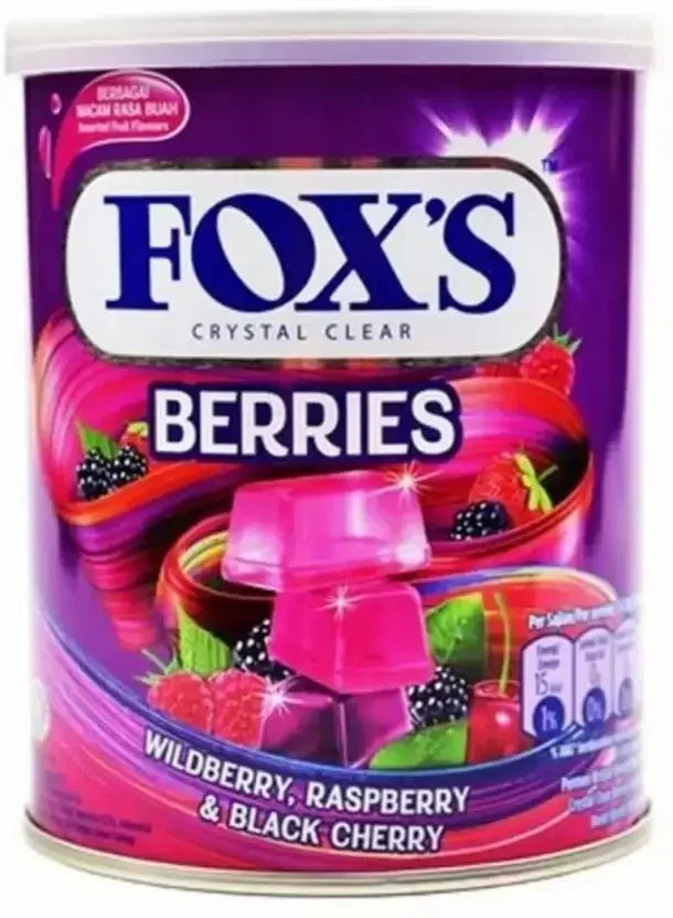 Fox's Crystal clear - Berries Wildberry, Raspberry & Black Cherry