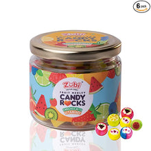 Load image into Gallery viewer, Zubi Candy Fruit Medley Candy Rocks | Hard Candies | Assorted Flavors | Enriched with Vitamin C | 100g

