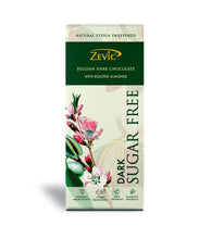 Load image into Gallery viewer, Zevic Belgian Dark Chocolate with Roasted Almonds (Sugar Free), 40g

