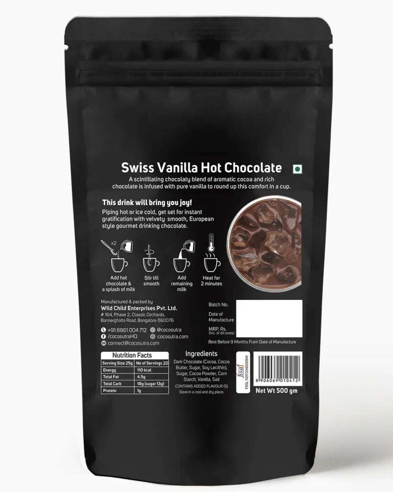 Cocosutra Hot Chocolate Mix, 100g