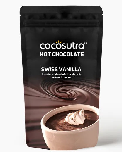 COCOSUTRA Swiss Vanilla Drinking Chocolate Mix, 100g (Pack of 1)