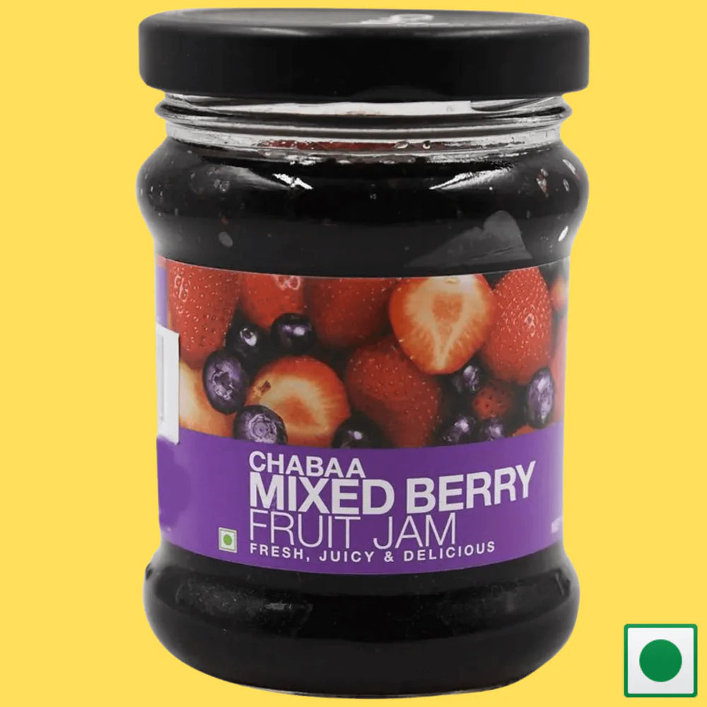 CHABAA MIXED BERRY FRUIT JAM, 240G