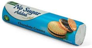 Gullon No Sugar Added Chocolate Cream Sandwich Cookies, 250g