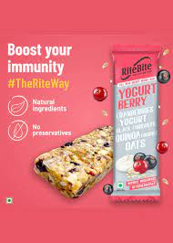 RiteBite Nutrition Bar Yogurt berry 35g (pack 1)