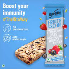 Rite Bite Nutrition Bar- Fruits & Seeds 35g (pack of 1)