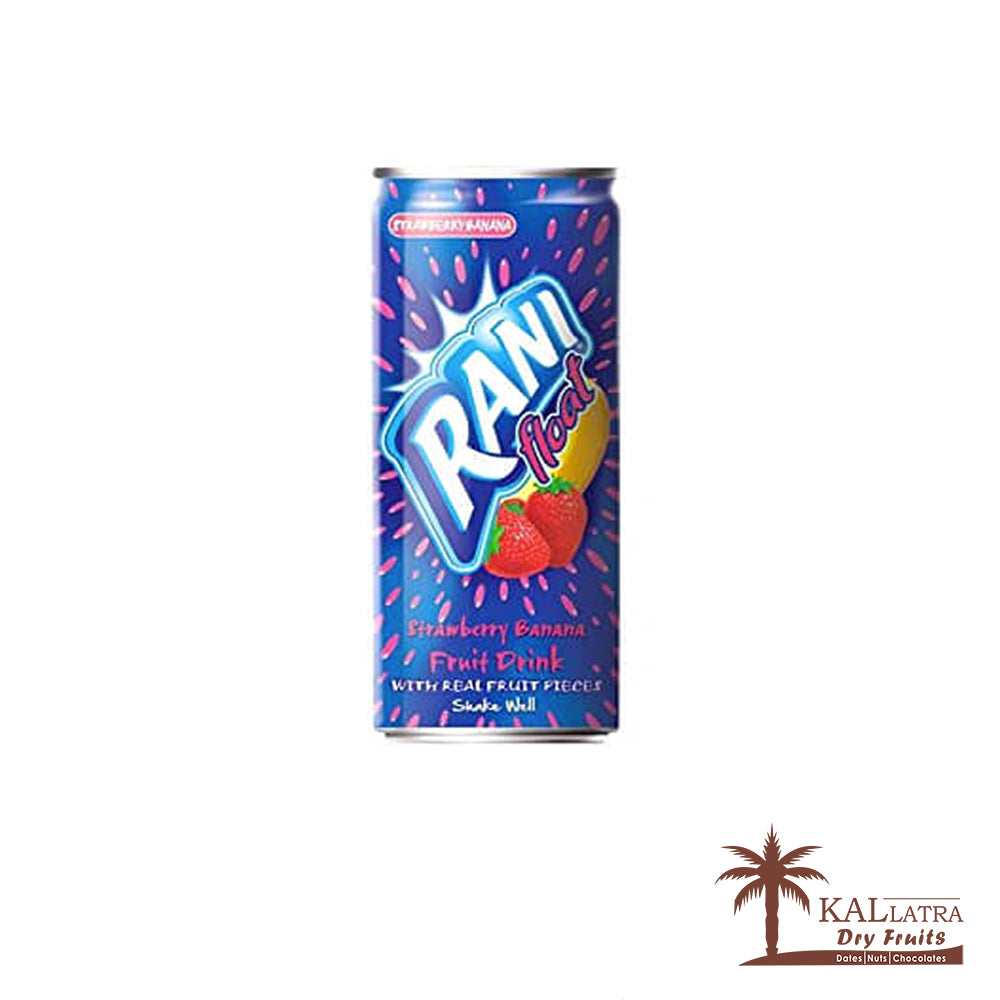 Rani Float Strawberry Banana Fruit Juice, 180ml  (Can)